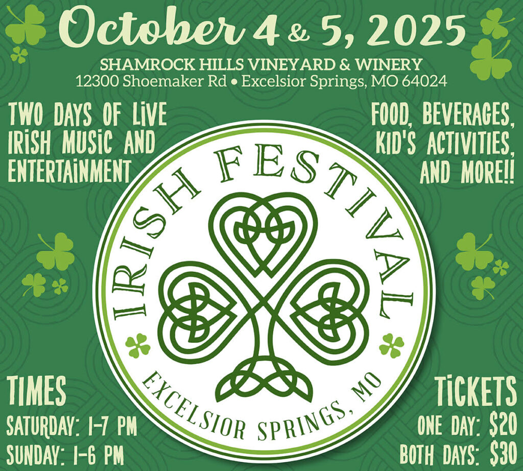 Excelsior Springs Chamber Irish Festival banner