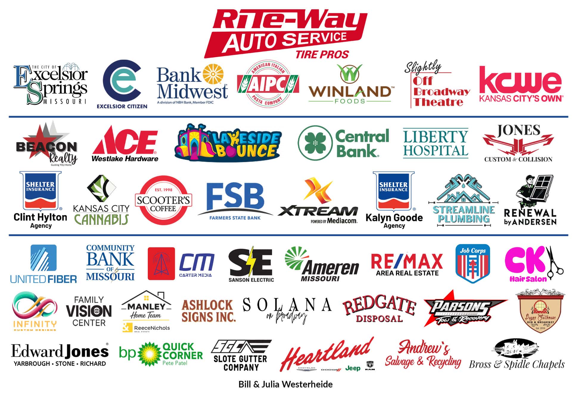 2026 Waterfest Sponsors